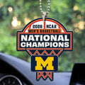 Michigan Wolverines 2026 NCAA Men's Basketball National Champions Custom shape 2-sided Acrylic Car Ornament – TMTHU4956