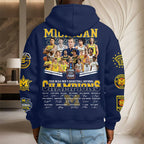 Michigan Wolverines 2026 NCAA Men's Basketball National Champs 3D Unisex Waffle Hoodie – TMTHU5367