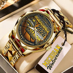 Michigan Wolverines 2026 NCAA Men's Basketball National Champs Alloy Luxury Quartz Watch – TMTHU5026