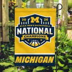 Michigan Wolverines 2026 NCAA Men's Basketball National Champs Double-side Garden Flag – TMTHU4963