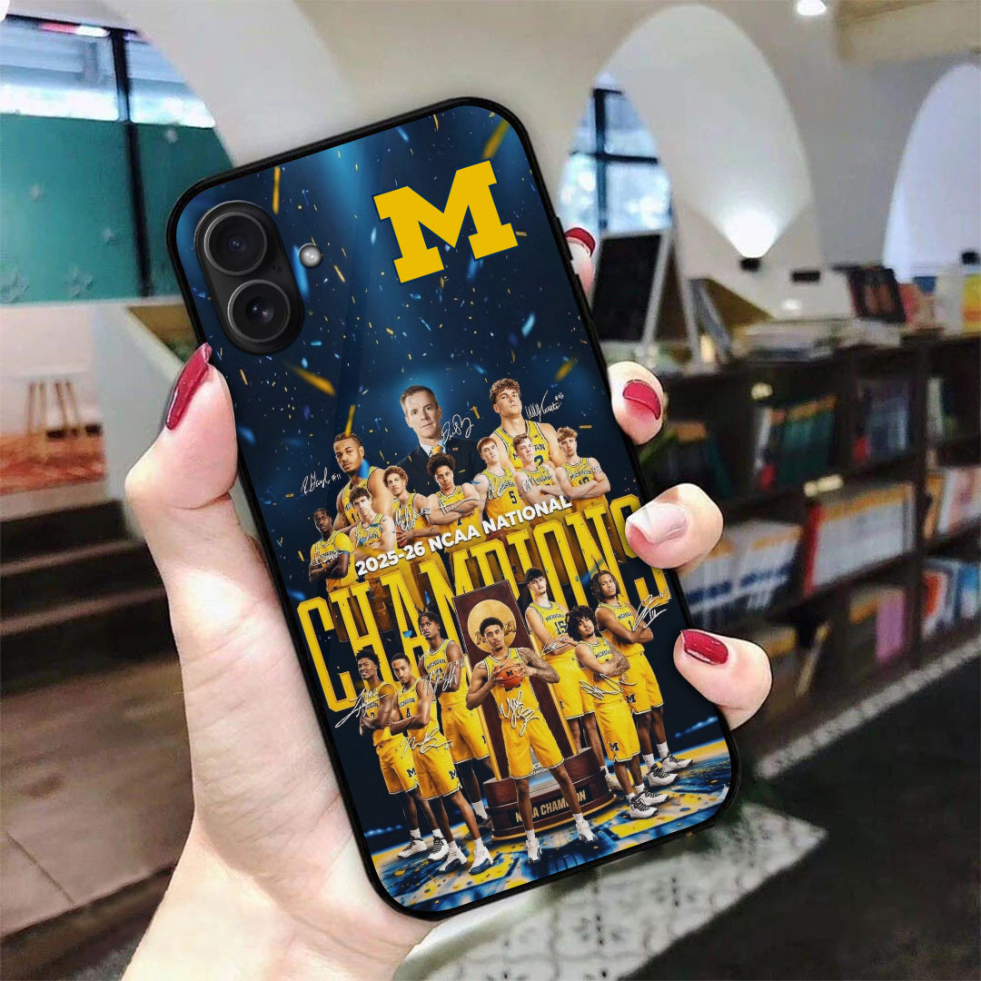 Michigan Wolverines 2026 NCAA Men's Basketball National Champions Phone Case – TMTHU4949