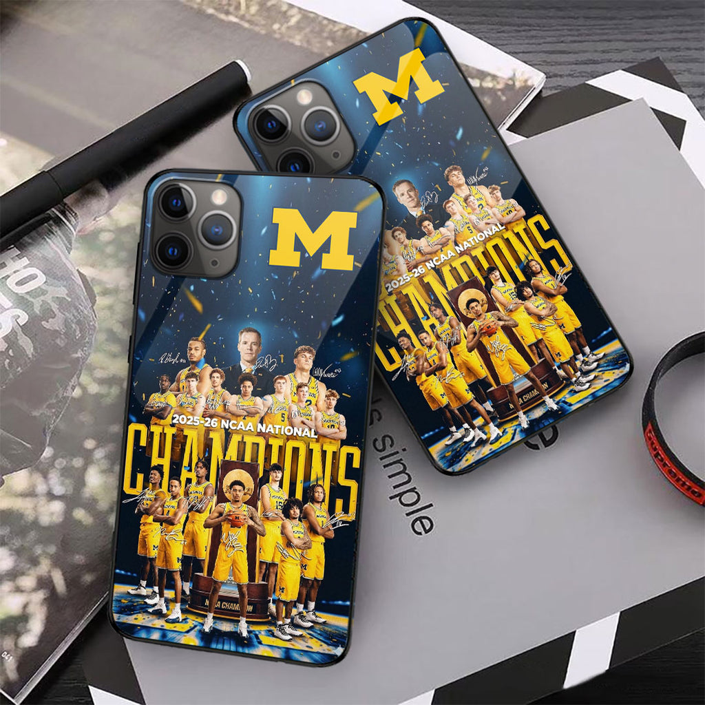 Michigan Wolverines 2026 NCAA Men's Basketball National Champions Phone Case – TMTHU4949