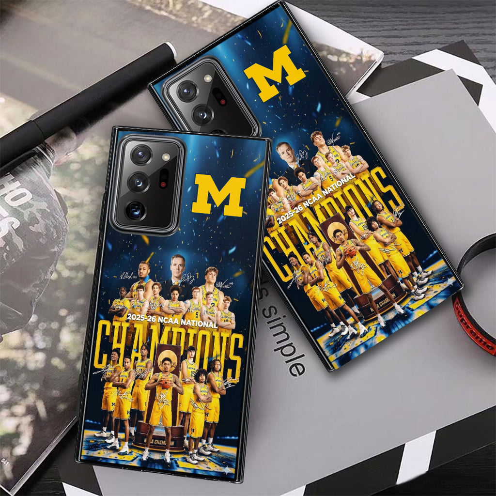 Michigan Wolverines 2026 NCAA Men's Basketball National Champions Phone Case – TMTHU4949