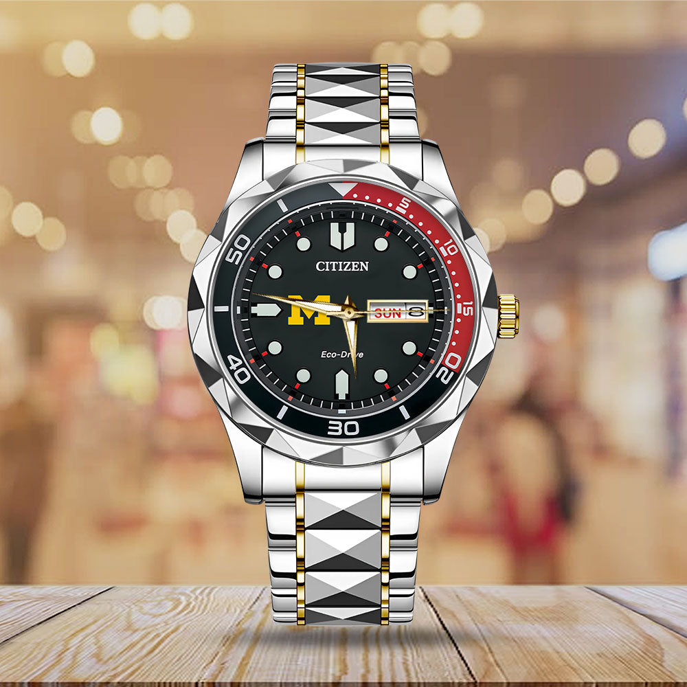 Michigan Wolverines Men's Basketball Alloy Luxury Quartz Watch – TMTHU5022