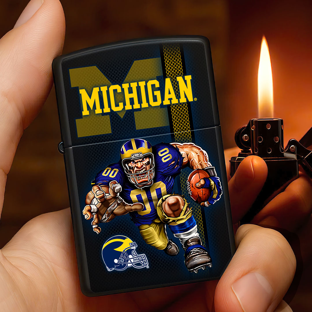 Michigan Wolverines Football Zippo Lighter Case (No Insert) – HOATT13343