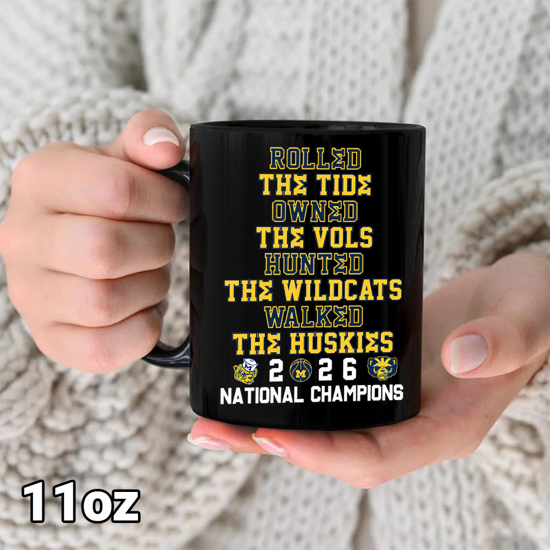 Michigan Wolverines 2026 Men's Basketball National Champions Ceramic Mug – TANTN22345
