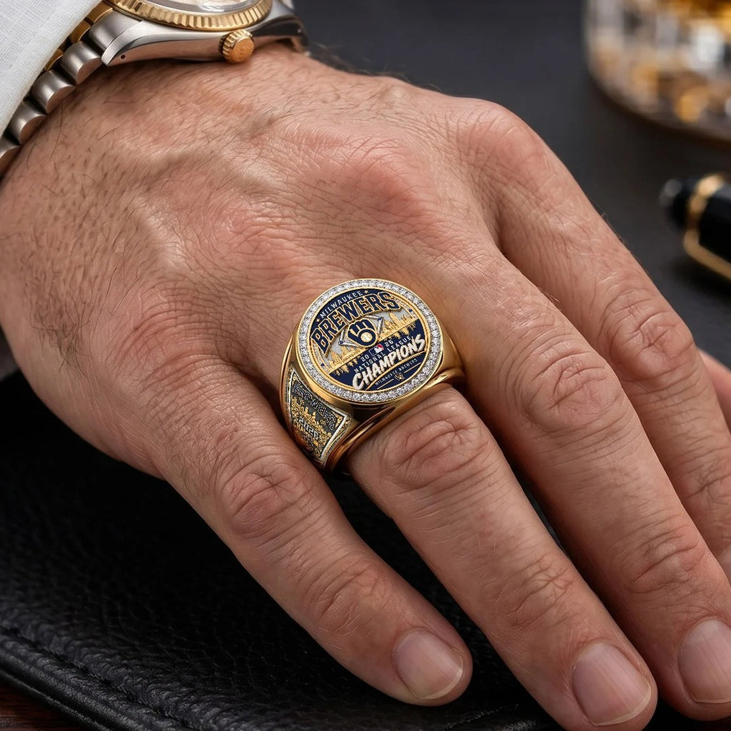 Milwaukee Brewers 2026 National League Champions 3D Engraved Ring – TMTHU10130