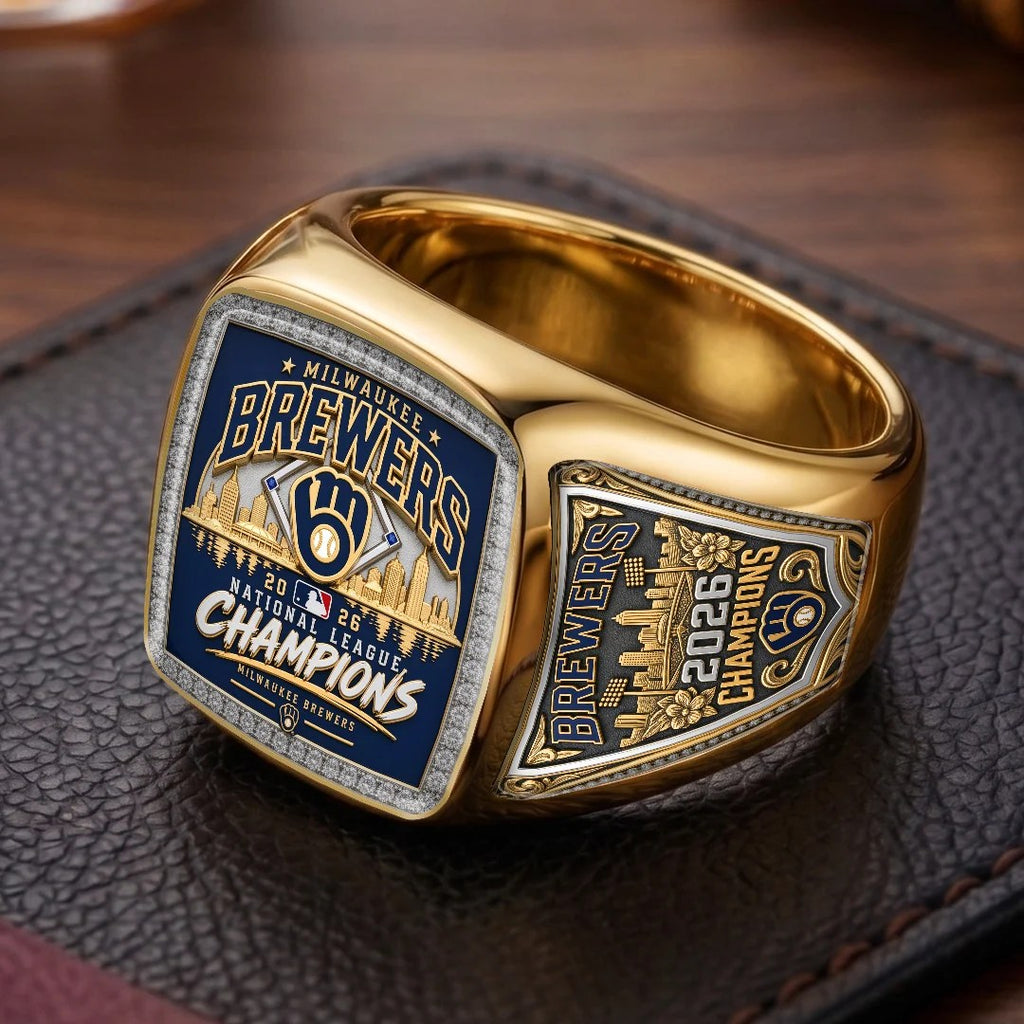 Milwaukee Brewers 2026 National League Champions 3D Engraved Ring – TMTHU10130