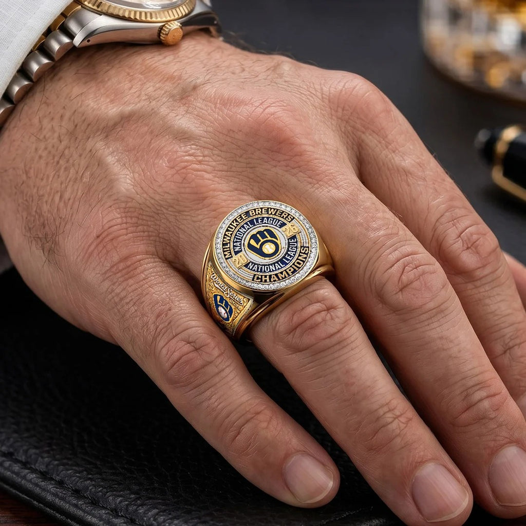 Milwaukee Brewers 2026 National League Champions 3D Engraved Ring – TMTHU10131