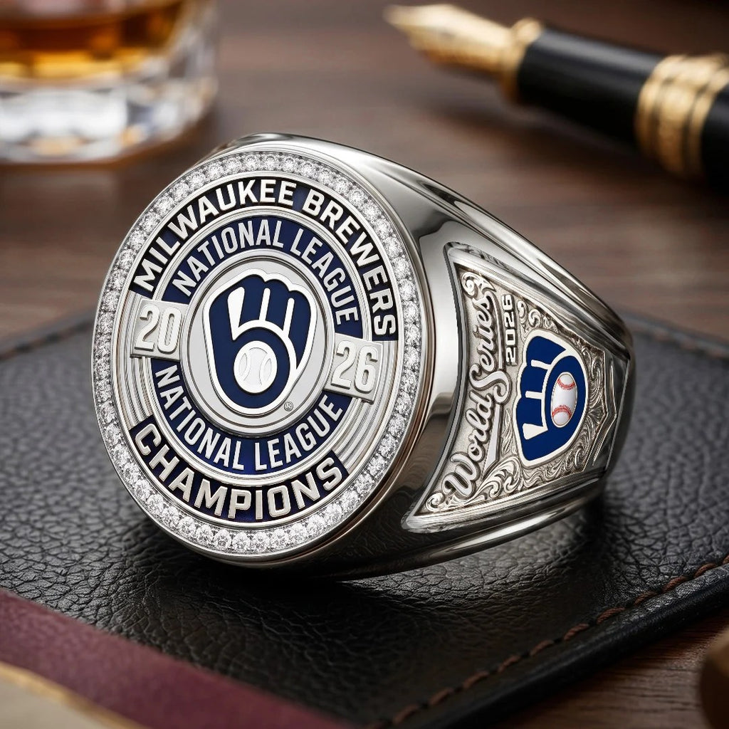 Milwaukee Brewers 2026 National League Champions 3D Engraved Ring – TMTHU10131