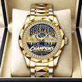 Milwaukee Brewers 2026 National League Champions Alloy Luxury Quartz Watch – HOATT26781