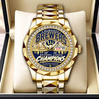 Milwaukee Brewers 2026 National League Champions Alloy Luxury Quartz Watch – HOATT26781