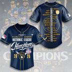 Milwaukee Brewers 2026 National League Champions Baseball Jersey – TMTHU10145