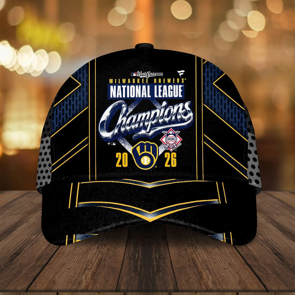 Milwaukee Brewers 2026 National League Champions Classic Cap – HOATT26782