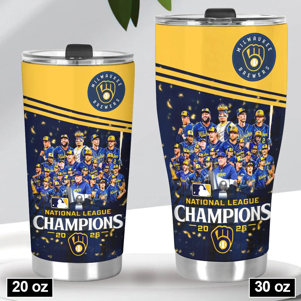 Milwaukee Brewers 2026 National League Champions Tumbler Cup – HOATT26783