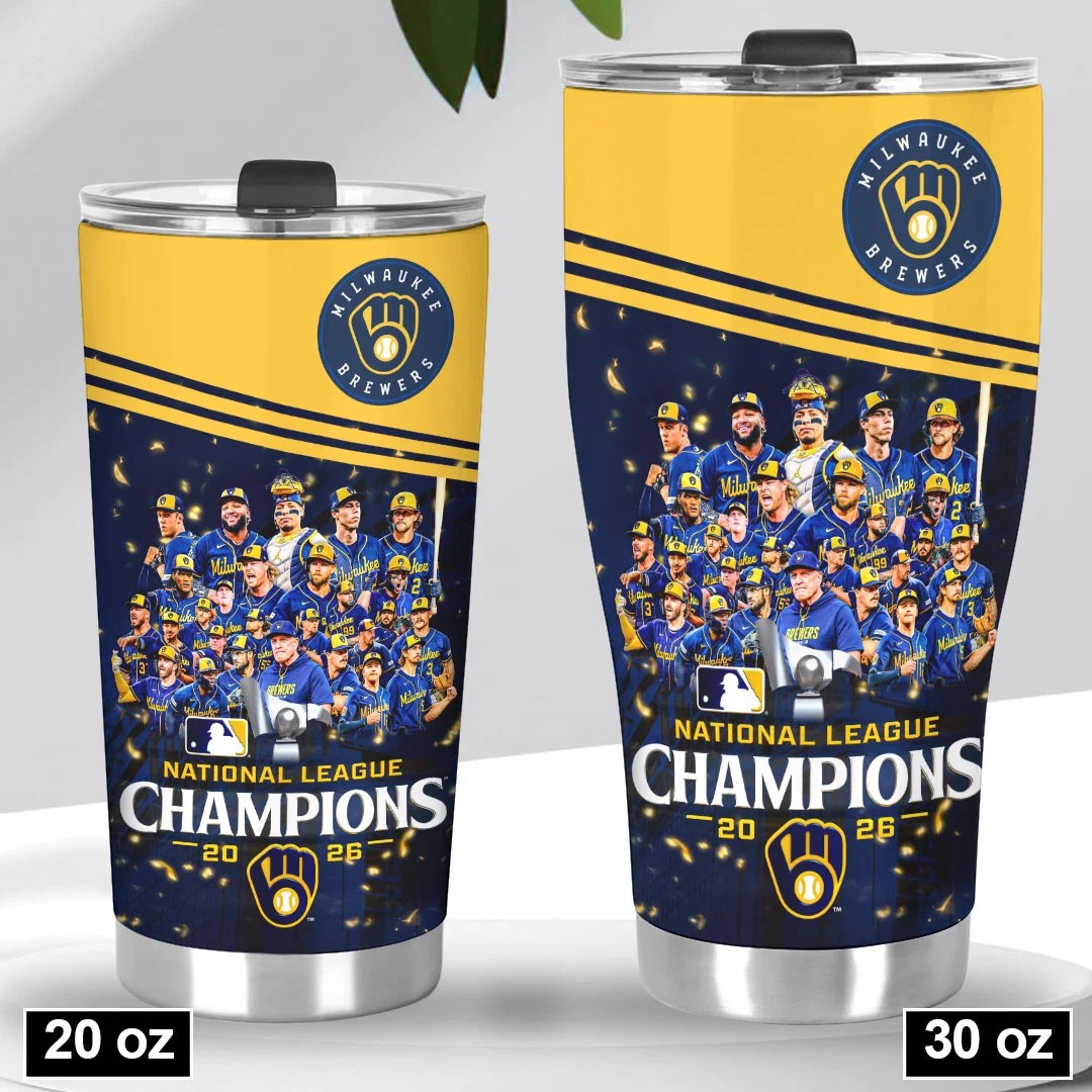 Milwaukee Brewers 2026 National League Champions Tumbler Cup – HOATT26783