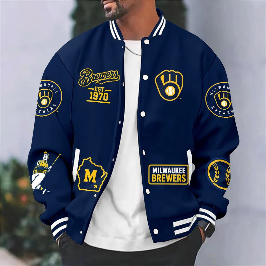 Milwaukee Brewers 2026 National League Champions Varsity Jacket – HOATT26796