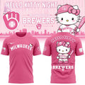 Milwaukee Brewers Hello Kitty Night 2026 T-Shirt