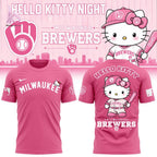 Milwaukee Brewers Hello Kitty Night 2026 T-Shirt