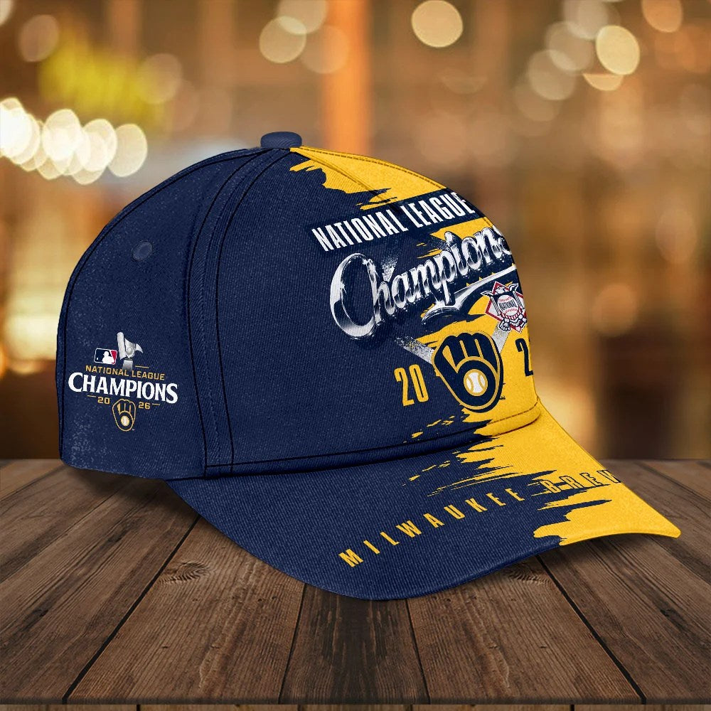 Milwaukee Brewers 2026 National League Champions Classic Cap – TANTN26269