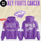 Minnesota Wild 2026 Hockey Fight Cancer Custom Name Hoodie