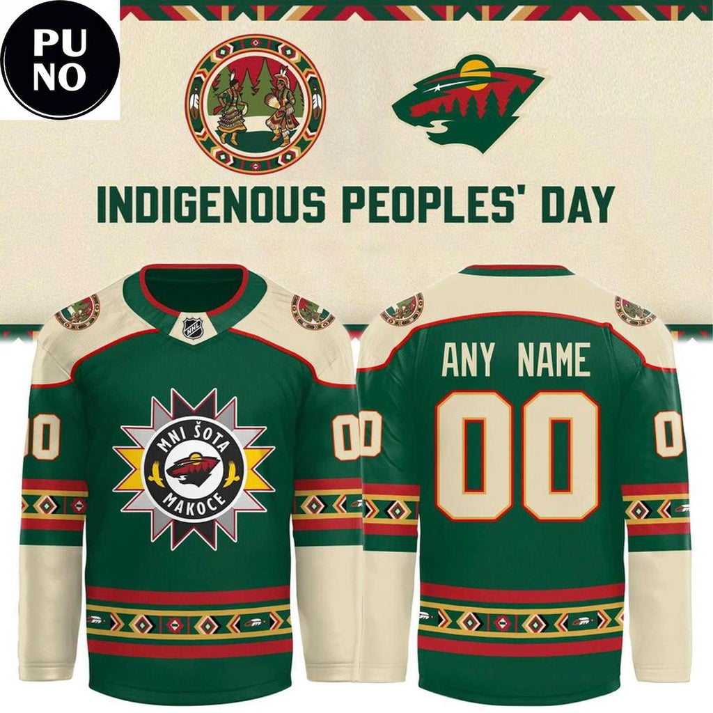 Minnesota Wild x Indigenous Peoples’ Day 2026 Personalized Hockey Jersey