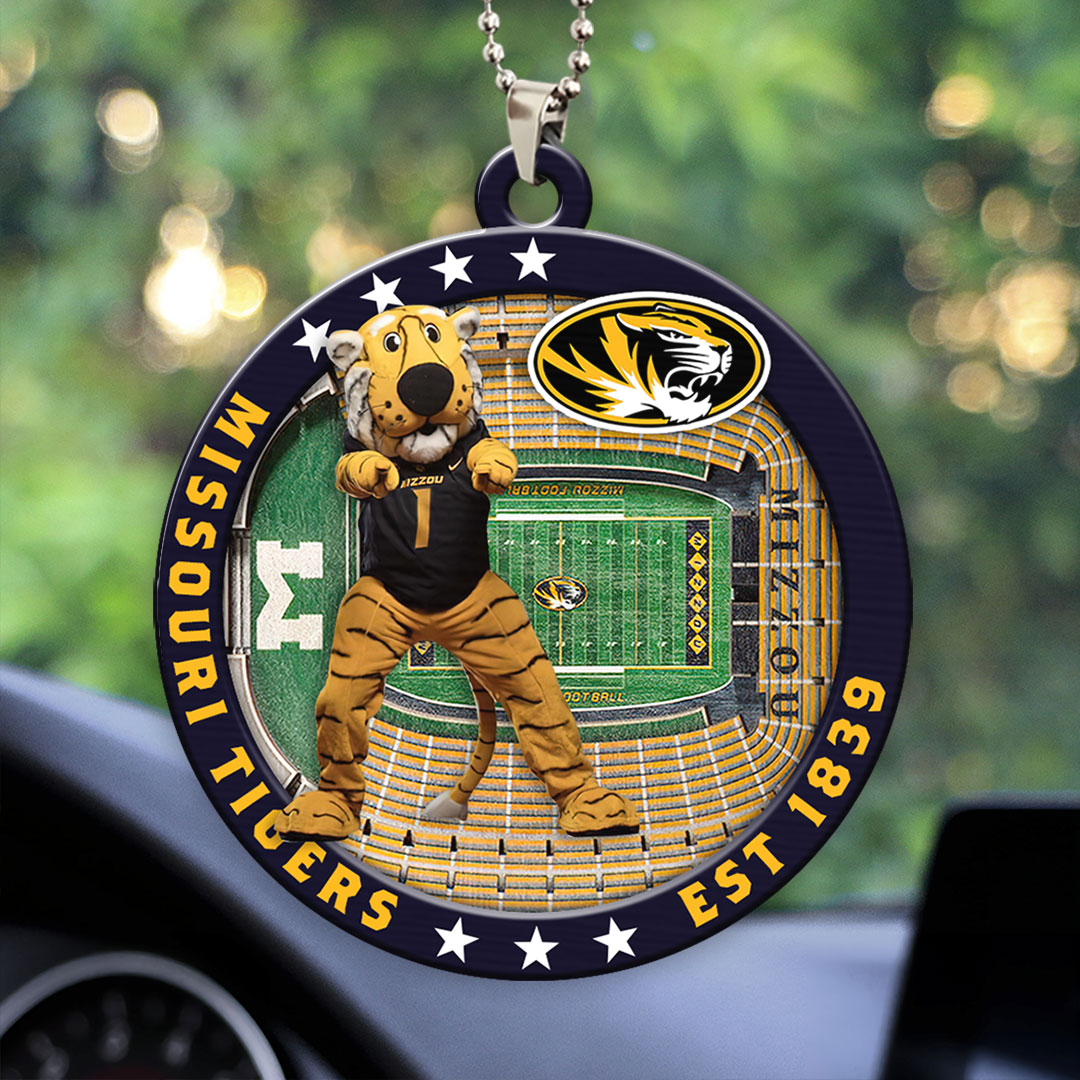 Missouri Tigers Football Custom shape 2-sided Acrylic Car Ornament – HOATT13133