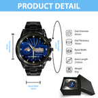 Montana State Bobcats Football 2025 National Champions Black Stainless Steel Watch – MAITM14745