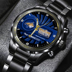 Montana State Bobcats Football 2025 National Champions Black Stainless Steel Watch – MAITM14745