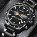 Montana State Bobcats Football 2025 National Champions Black Stainless Steel Watch – MAITM14755