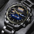 Montana State Bobcats Football 2025 National Champions Black Stainless Steel Watch – MAITM14684