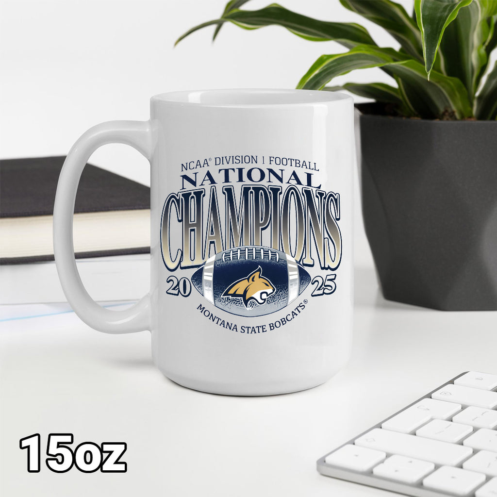 Montana State Bobcats Football 2025 National Champions Ceramic Mug – MAITM14615