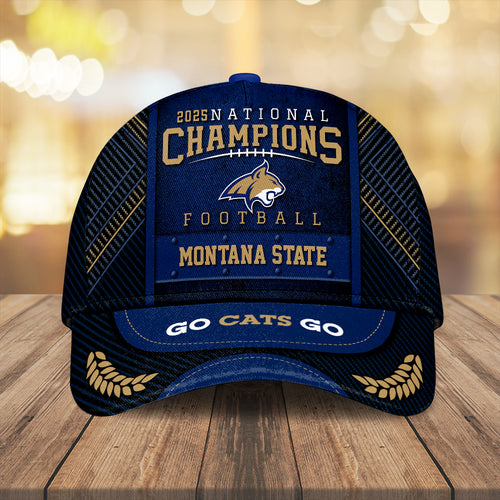 Montana State Bobcats Football 2025 National Champions Classic Cap – MAITM14682