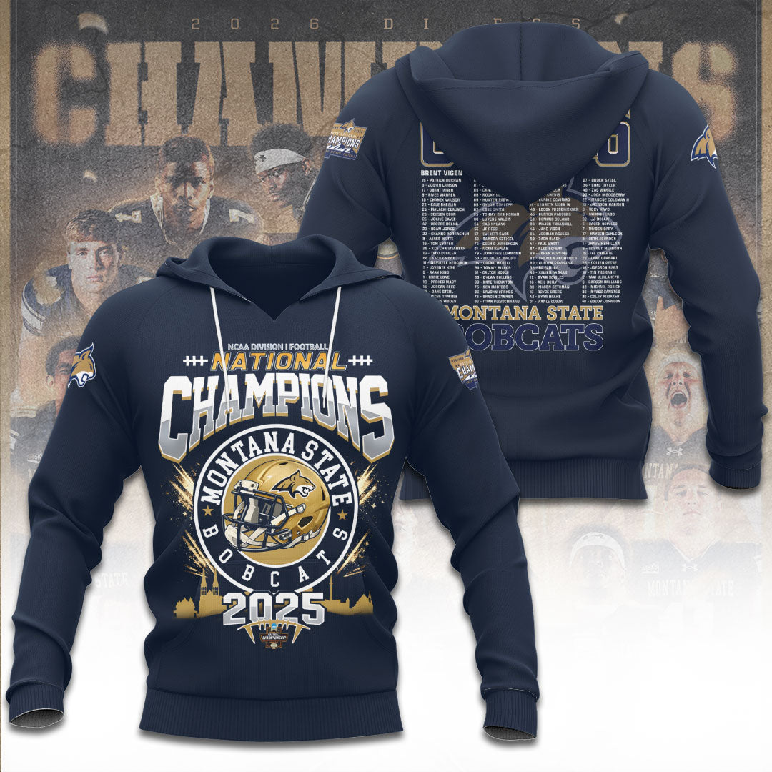 Montana State Bobcats Football 3D Apparel – TANTN20060