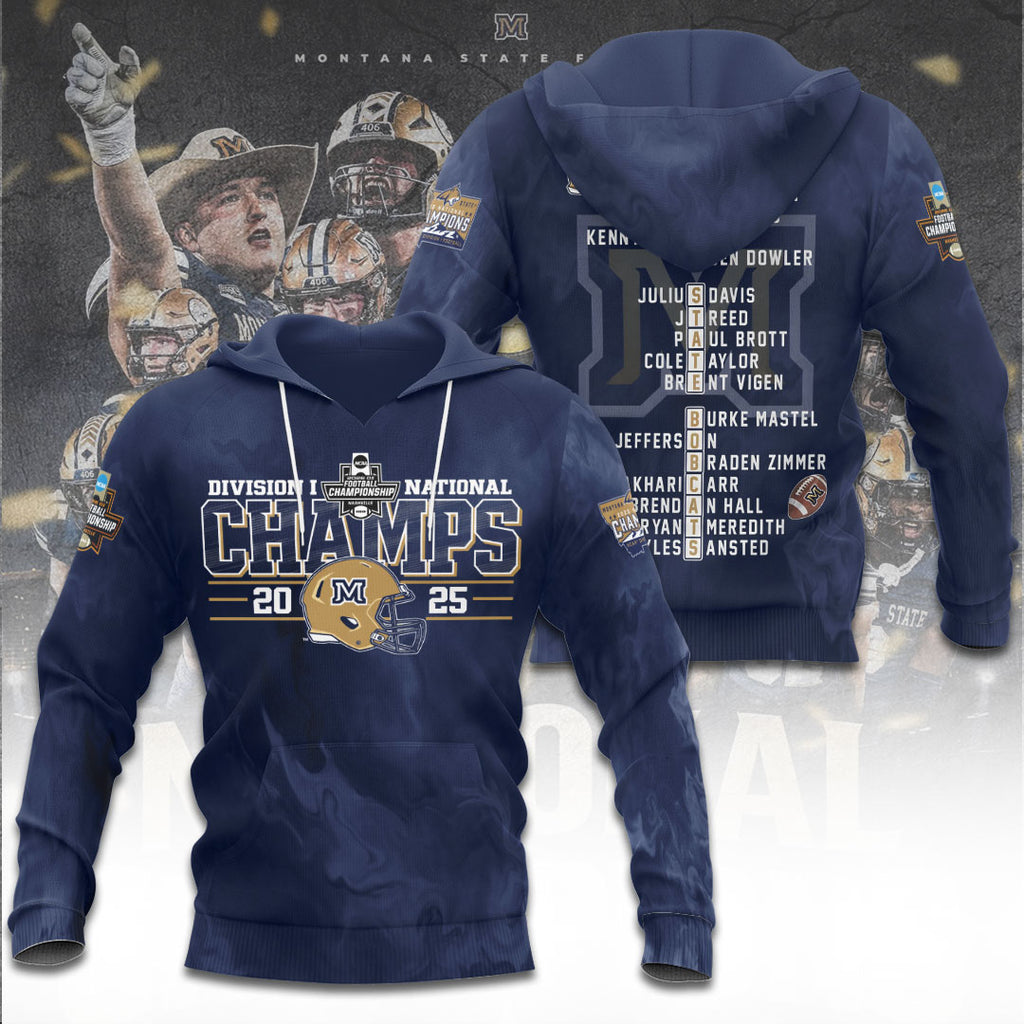 Montana State Bobcats Football 3D Apparel – TANTN20511