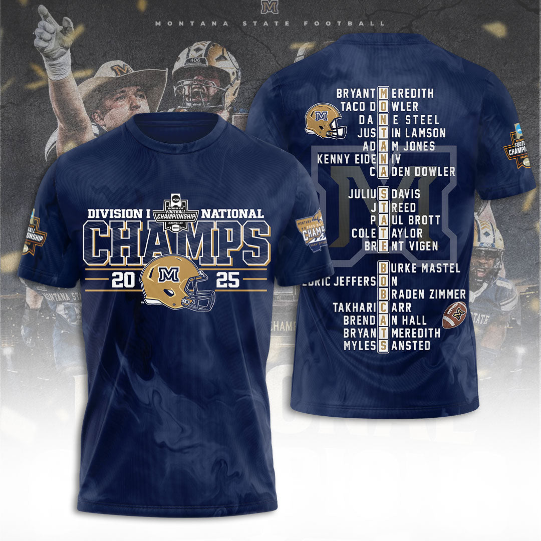 Montana State Bobcats Football 3D Apparel – TANTN20511