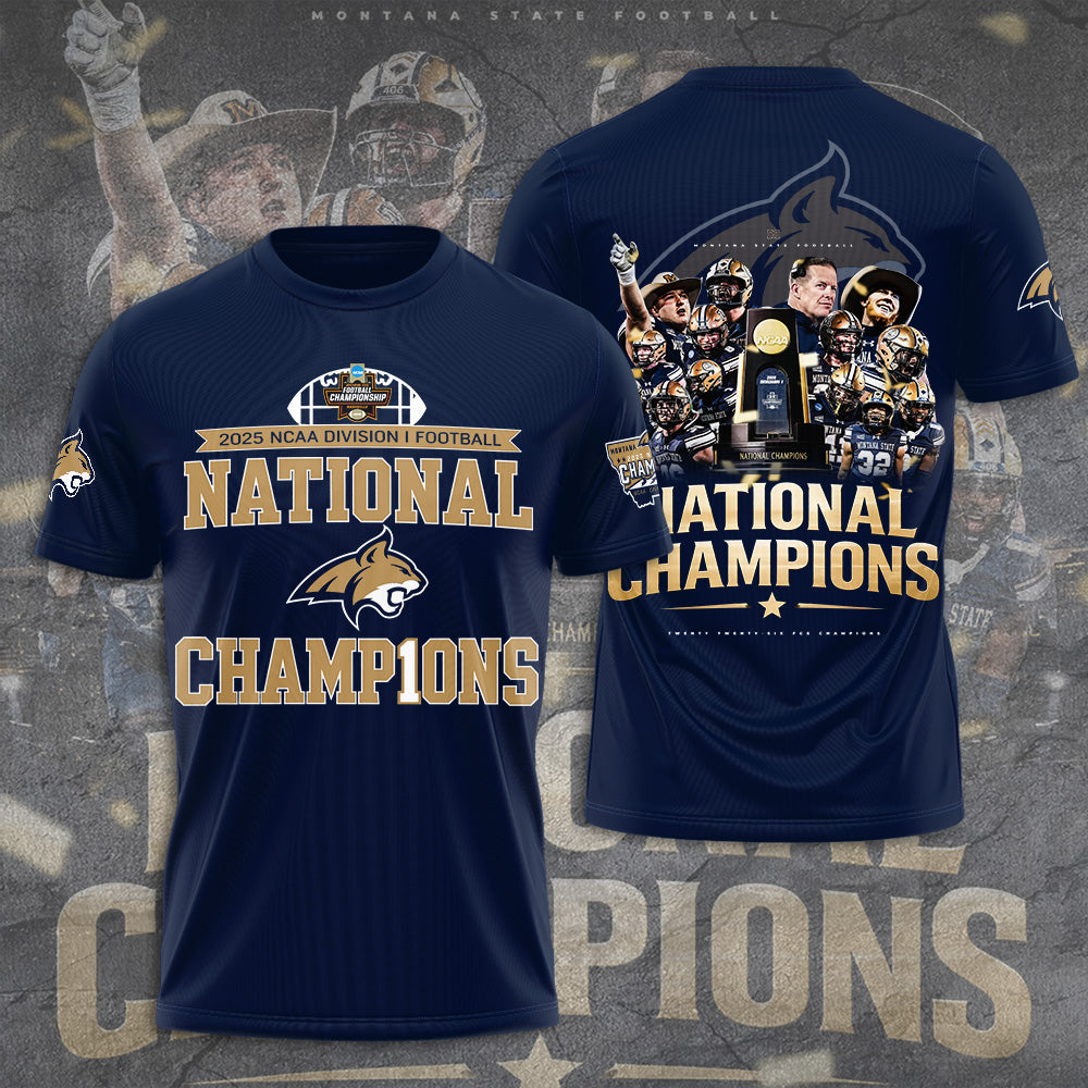 Montana State Bobcats Football 3D Apparel – TANTN20063
