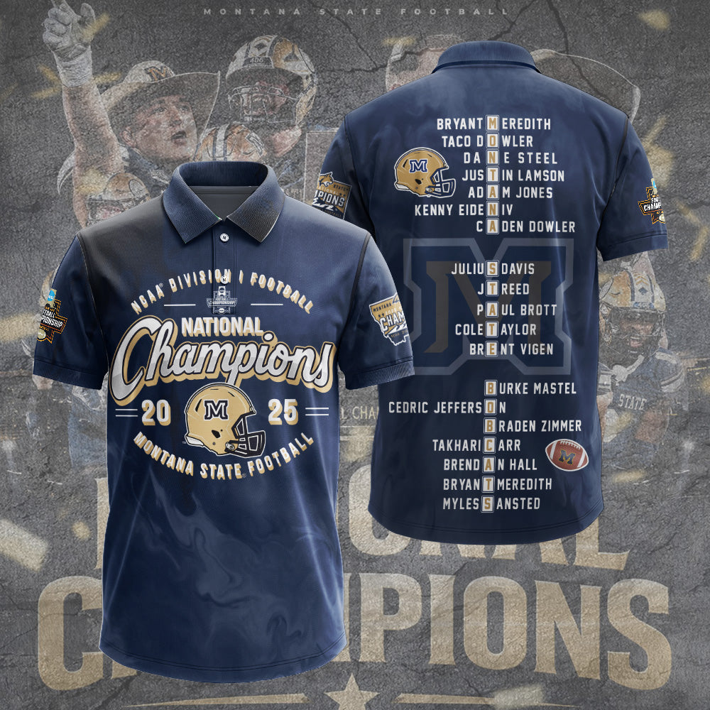 Montana State Bobcats Football 3D Apparel – TANTN20515