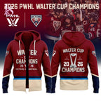 Montreal Victoire 2026 PWHL Walter Cup Champions Hoodie