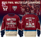 Montreal Victoire 2026 PWHL Walter Cup Champions Hoodie