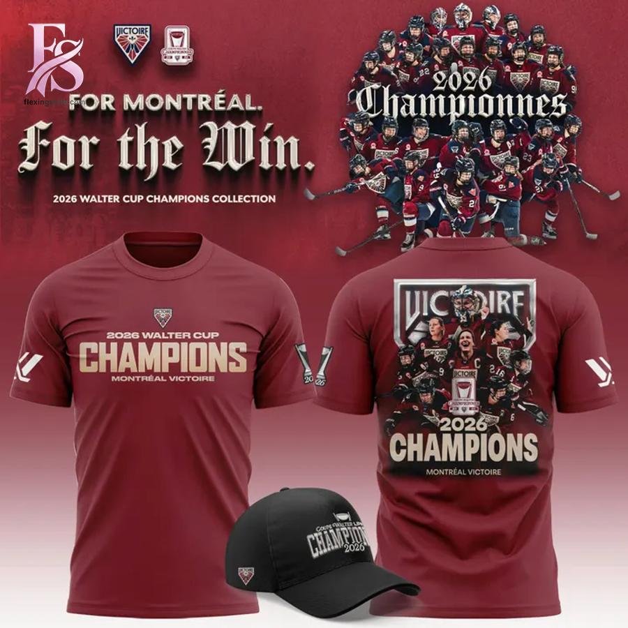 Montreal Victoire 2026 Walter Cup Champions T-Shirt