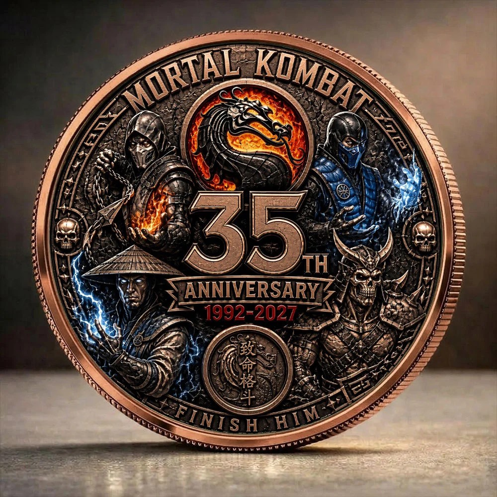 Mortal Kombat 35th Anniversary Commemorative Coin – TANTN25106
