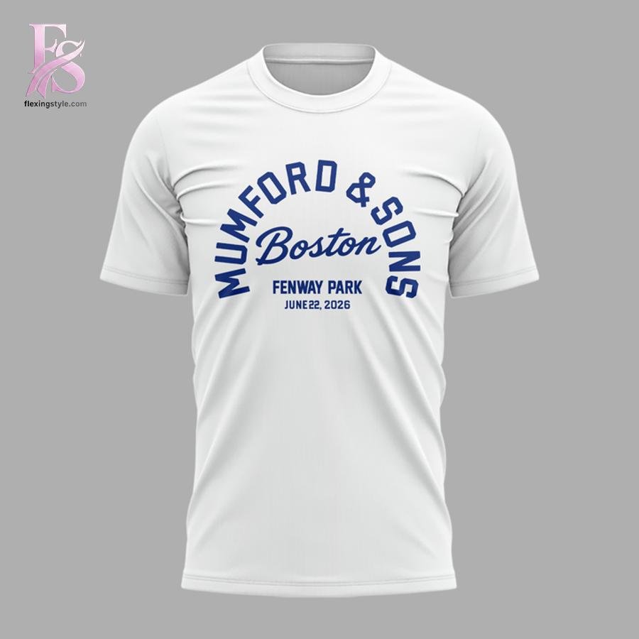 Mumford & Sons Fenway Park Boston Tour 2026 Shirt