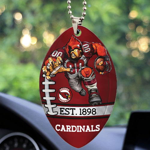 Arizona Cardinals Custom shape 2-sided Acrylic Car Ornament – TMTHU858