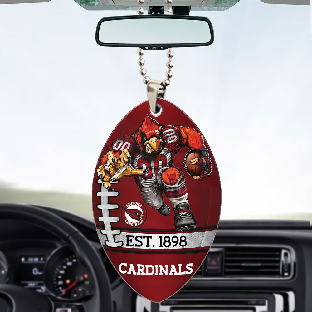 Arizona Cardinals Custom shape 2-sided Acrylic Car Ornament – TMTHU858