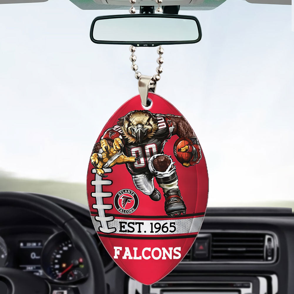 Atlanta Falcons Custom shape 2-sided Acrylic Car Ornament – TMTHU859