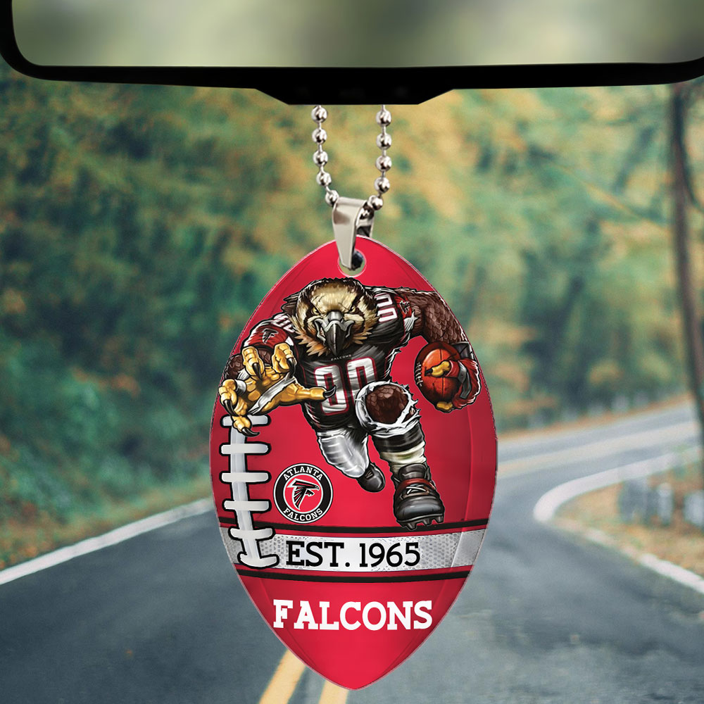 Atlanta Falcons Custom shape 2-sided Acrylic Car Ornament – TMTHU859