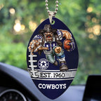 Dallas Cowboys Custom shape 2-sided Acrylic Car Ornament – TMTHU866