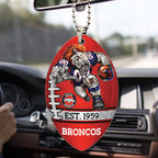 Denver Broncos Custom shape 2-sided Acrylic Car Ornament – TMTHU867