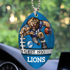 Detroit Lions Custom shape 2-sided Acrylic Car Ornament – TMTHU868